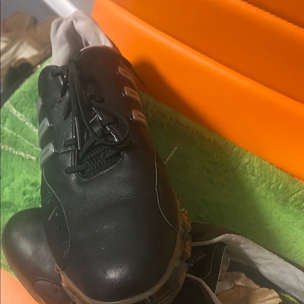 Adidas Men's Black and Silver Athletic golf shoes - Picture 4 of 4